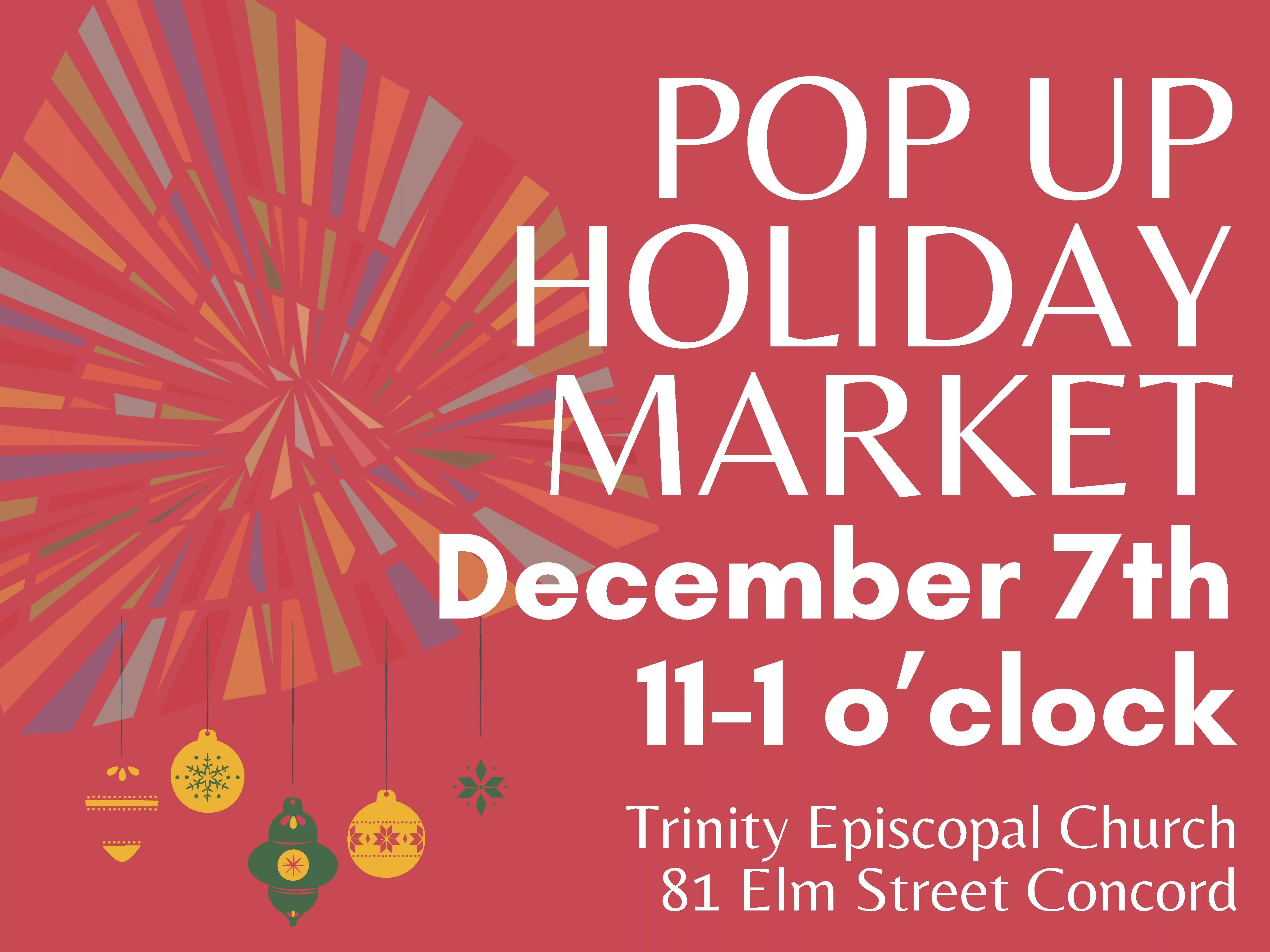 Pop Up Holiday Market