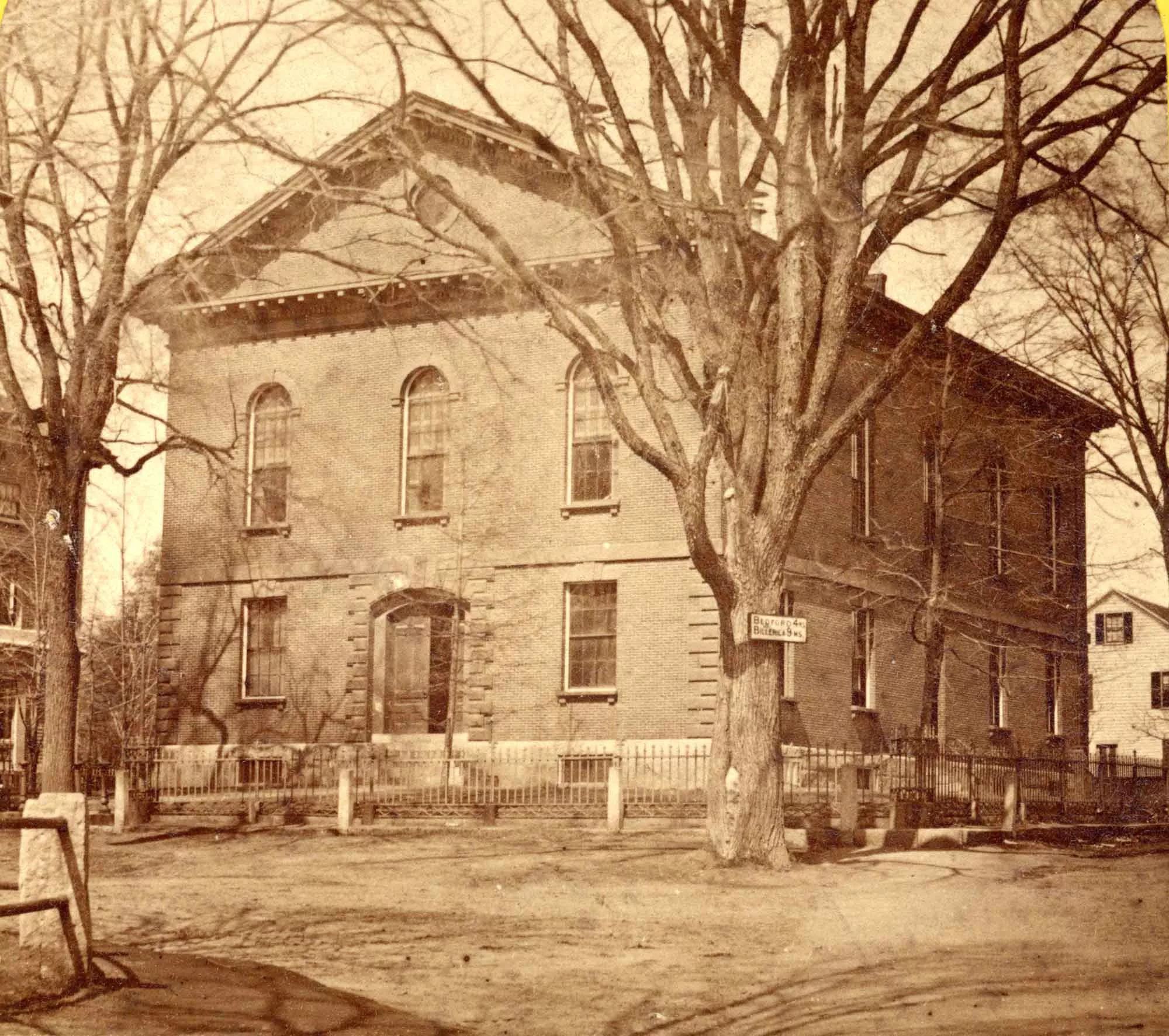 Concord town hall 1875 from concord library