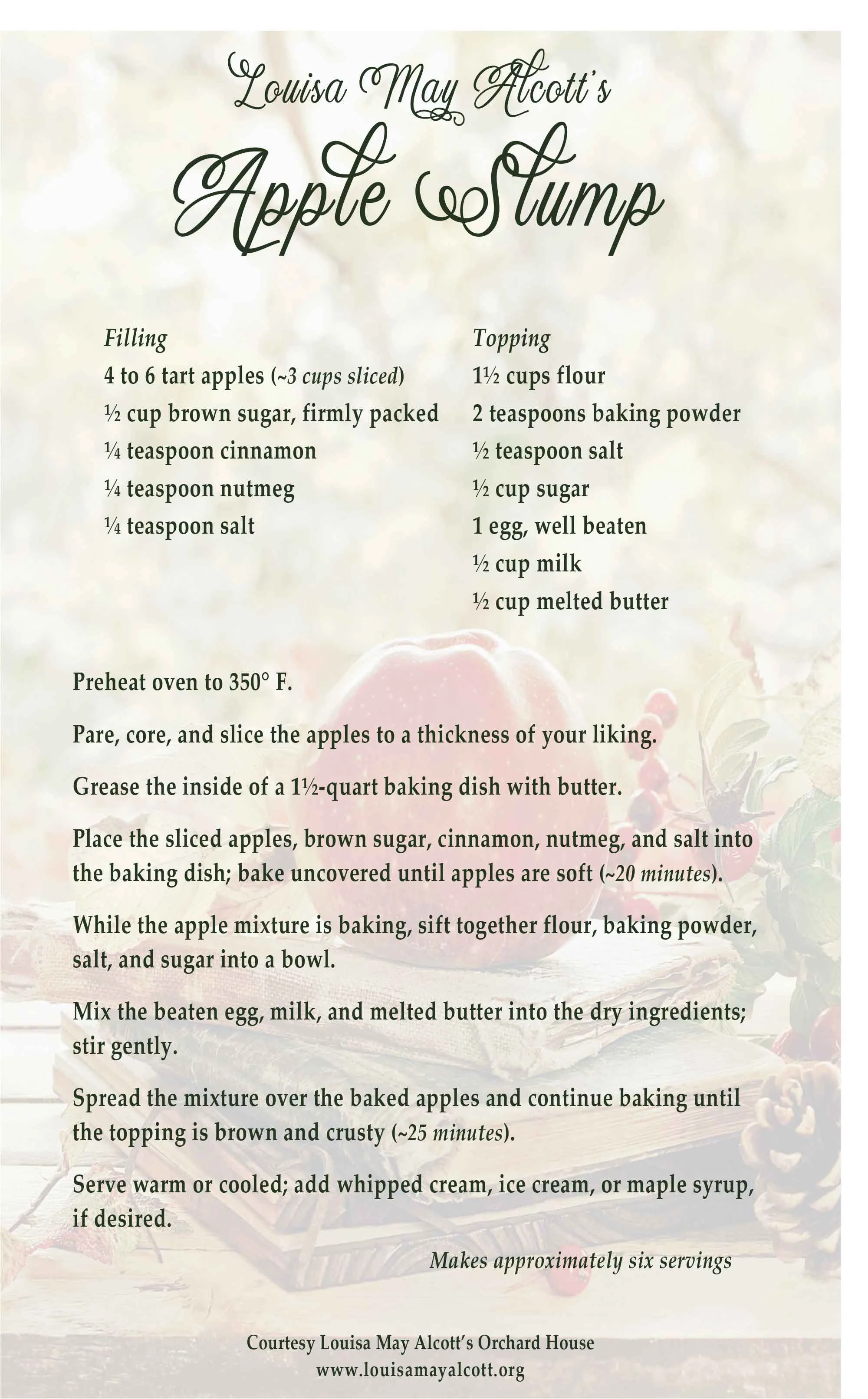 Apple slump recipe