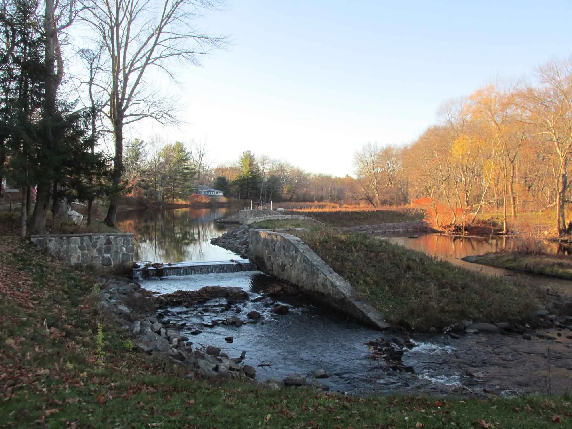 Warners pond dam west concord ma