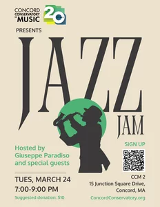 Concord Conservatory of Music Presents Monthly Jazz Jam