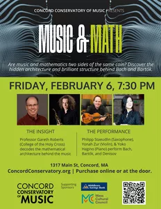 Concord Conservatory of Music Presents: 'Music & Math' Concert and Speaker Series